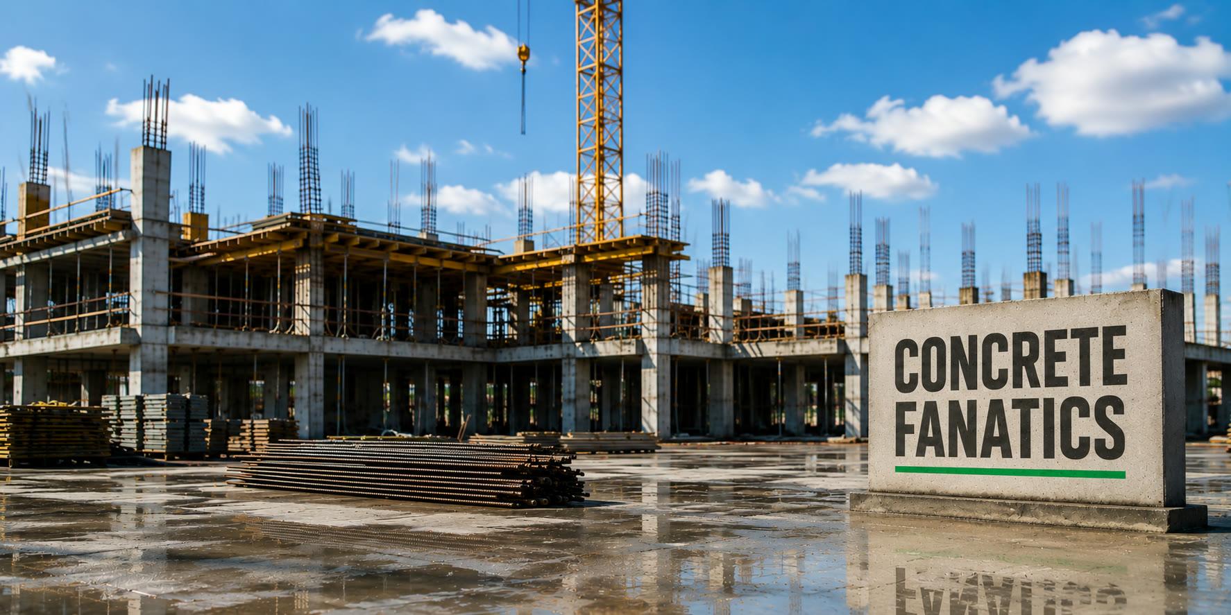 Quality-Crete volumetric mixer on a jobsite