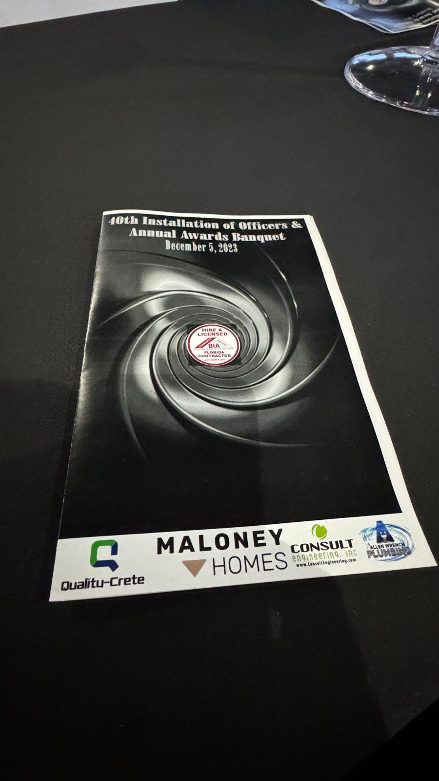 Event program sponsored by Quality-Crete