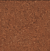 Terracotta colored concrete sample