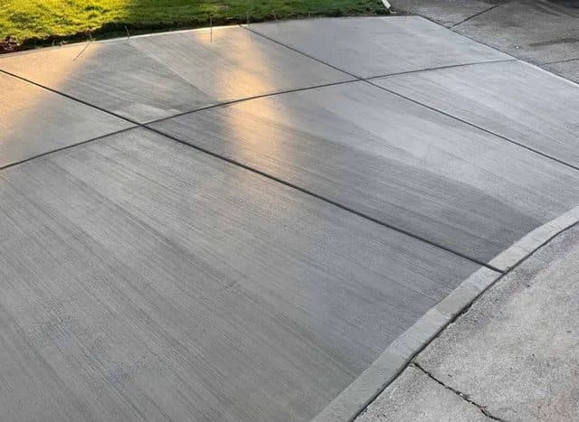 Finished concrete utility slab